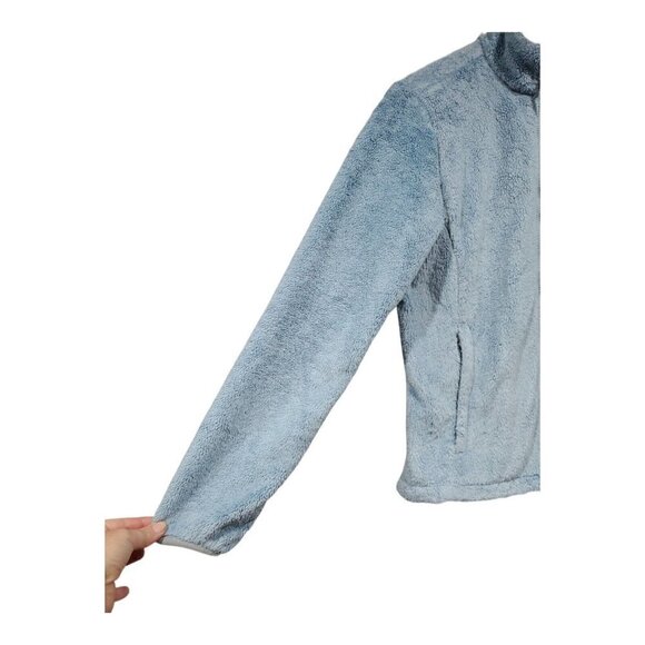 The North Face Women's Otis Fleece Blue Full-Zip Lightweight Jacket Pockets Sz M - Picture 4 of 15